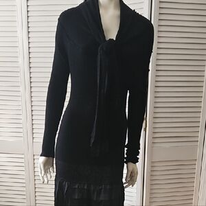 Chic Black Long Sleeve Dress